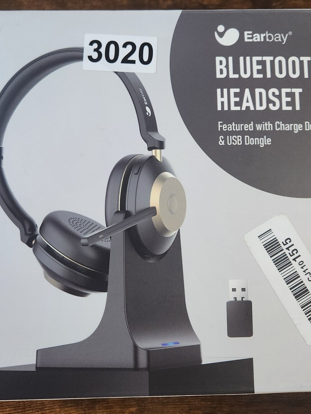 Earbay Bluetooth Headset with Charge Dock & USB Dongle